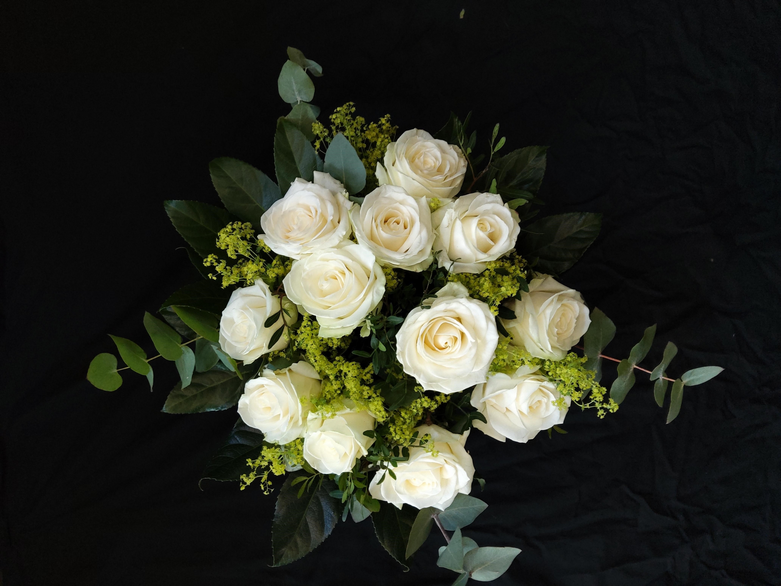 Bouquet de roses Blanches – Pétale & Pistil